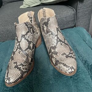 Snakeskin Ankle Boots